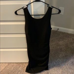 Black mini dress
